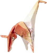 Origami giraffe