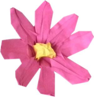 clipart plaatje van een roze bloemetje