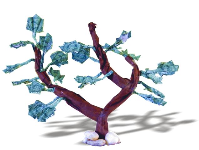 Origami Money Tree