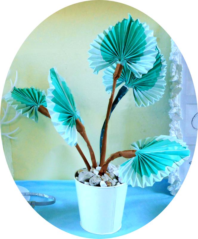 Origami Palm Leaf Plant