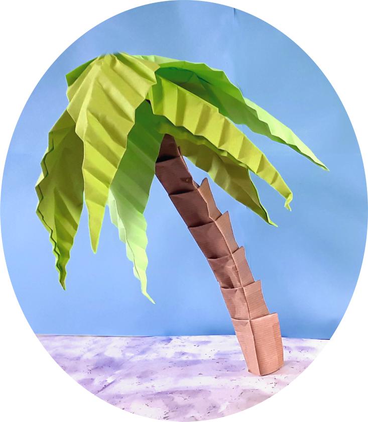 Origami Palm Tree