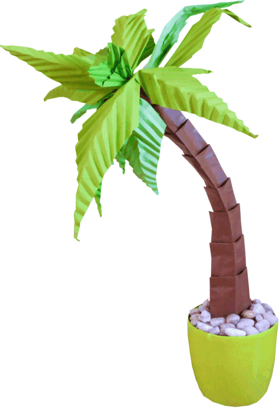 Origami Palm Tree