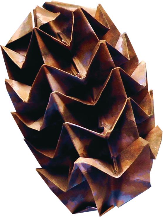 Origami Dennenappel
