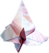 Origami flower with stamen