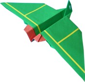 clipart van een papieren vliegtuigje