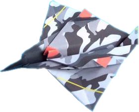 origami vliegtuigje
