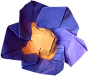 Origami bloem