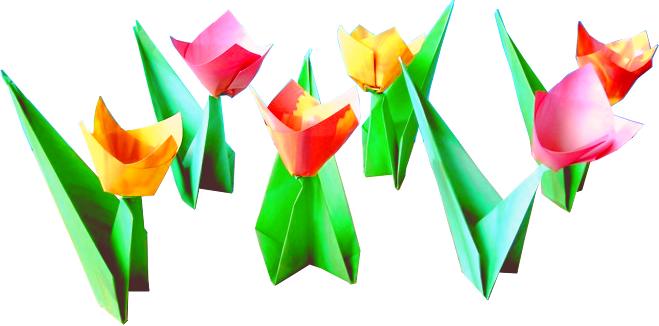 Origami Tulips