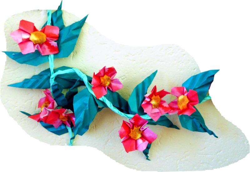 Origami Flowers Ivy