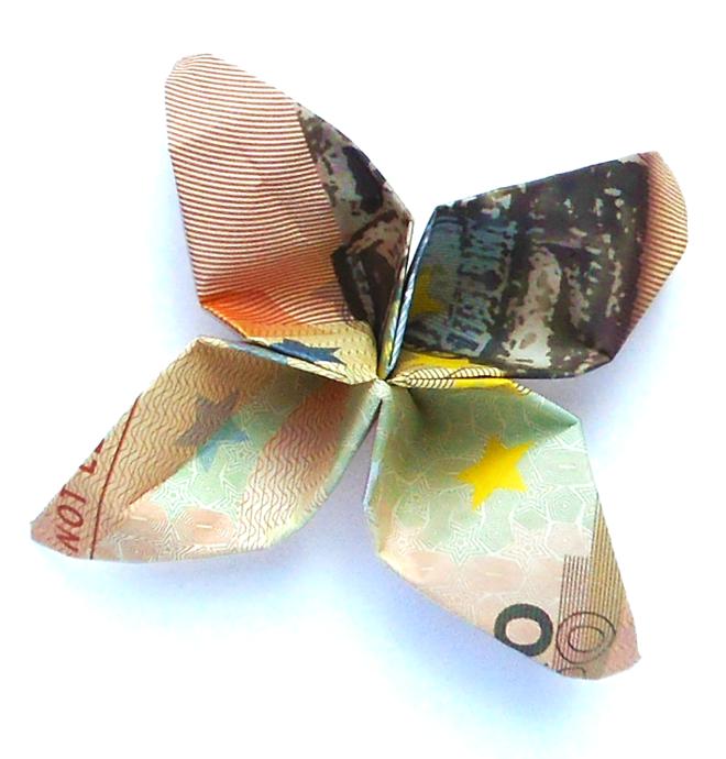 Money Origami Flower