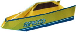 speedboot van papier