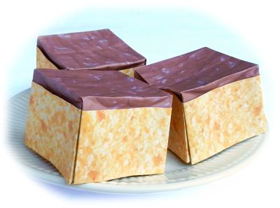 Origami Sponge Cakes