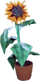 Origami sunflower