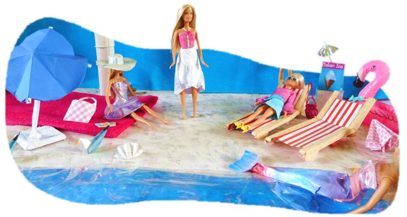 Barbie op het strand