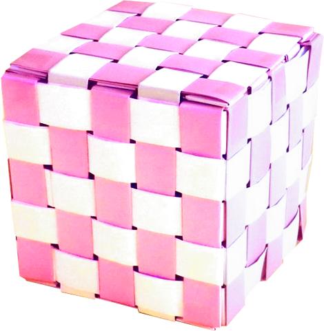 Paper woven Cube