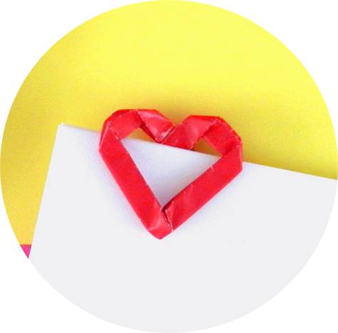 Origami Heart Paperclip
