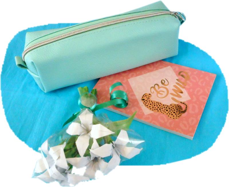 Pencil Case and Flowers