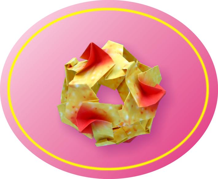 Origami flower ball