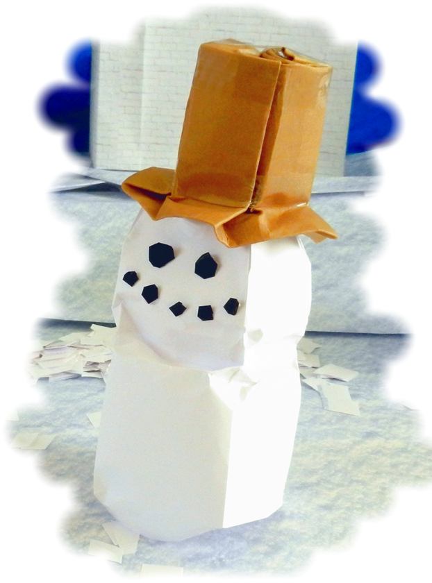 Origami snowman