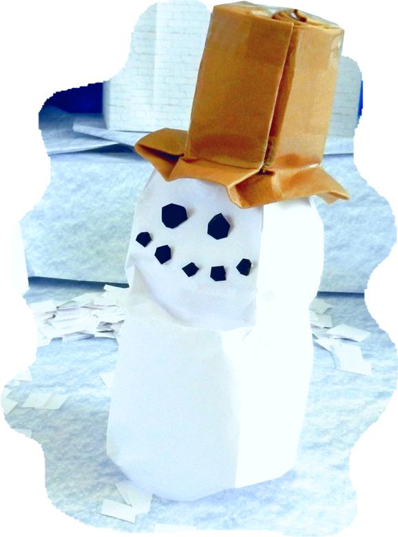 Origami Snowman