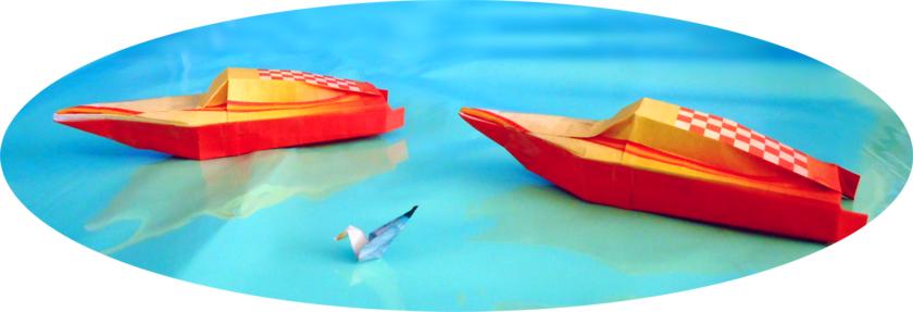 Origami Speedboats