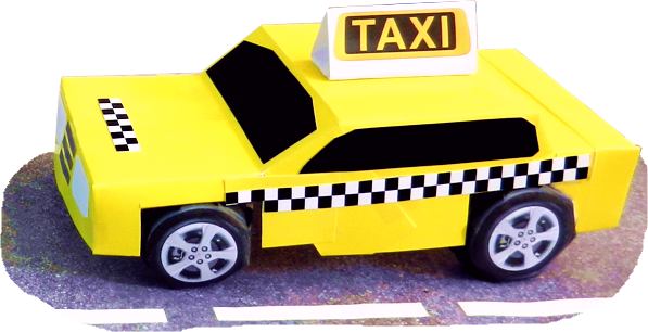 Taxi van papier