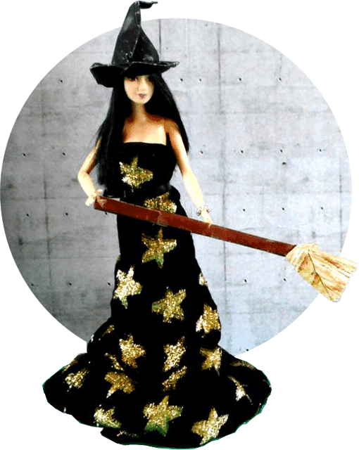 Doll Witch with Broom