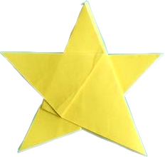 clipart van een gele ster