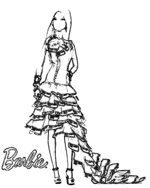 Barbie coloring picture