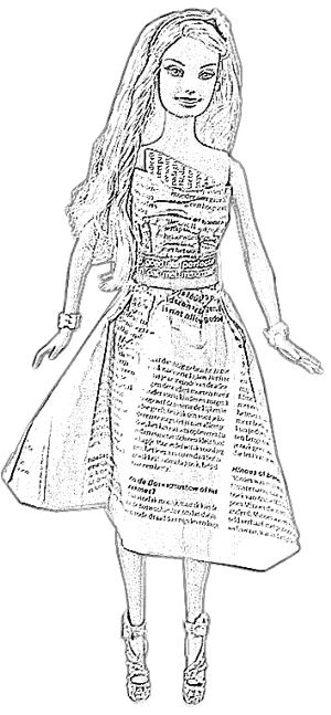 Newspaper dress