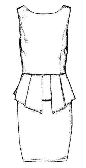 Peplum dress