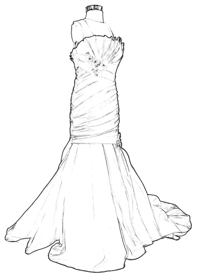 Mermaid wedding gown