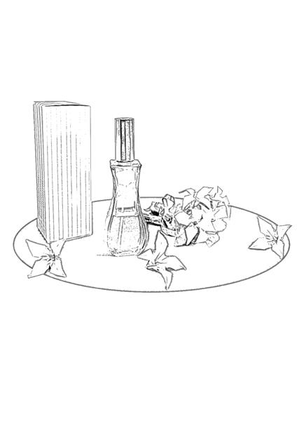Parfum met bloemen