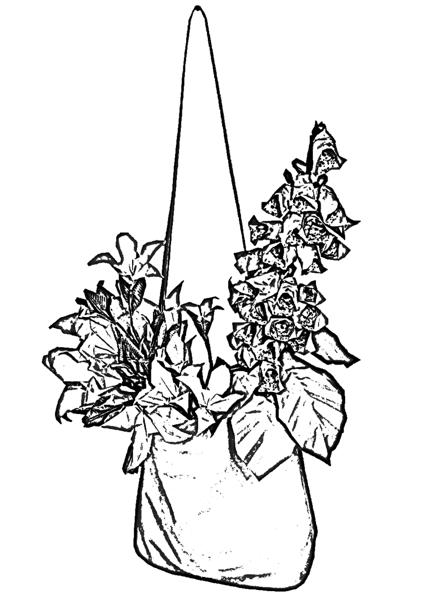 Flowers in a bag