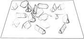 Origami gemstones