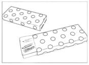 Dotted pencil boxes
