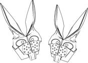 origami konijnen
