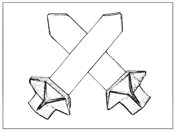 Origami swords