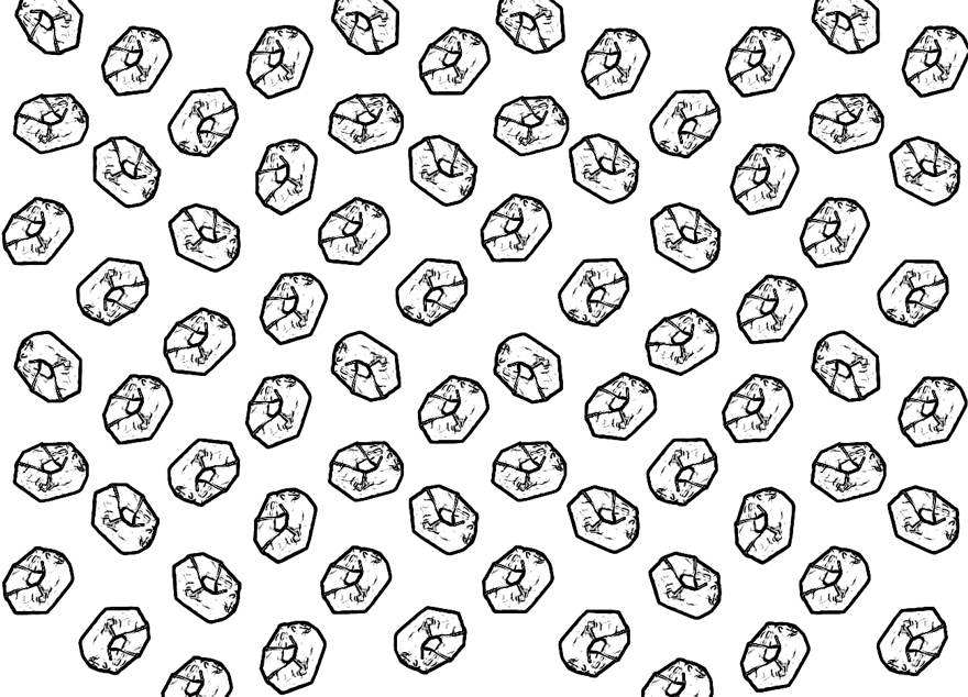Doughnuts pattern coloring page