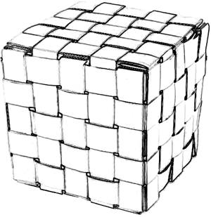 Woven cube