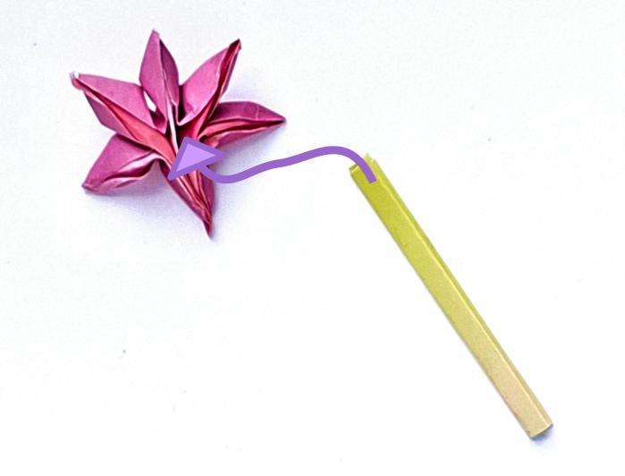 Make an Origami Allium Flower