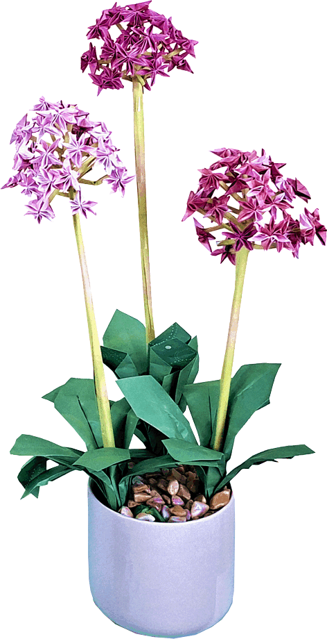Origami Allium Flowers