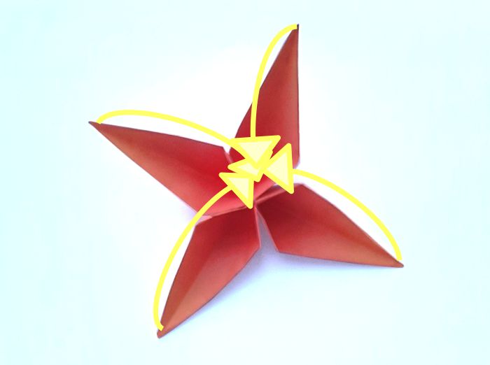 Fold a Shooting Star Flower Bud