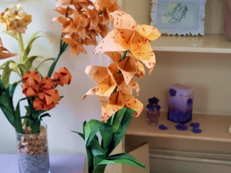 Origami Shooting Star Flowers