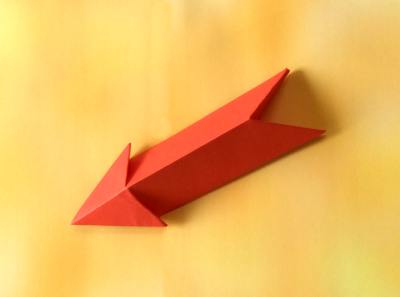 Origami arrow