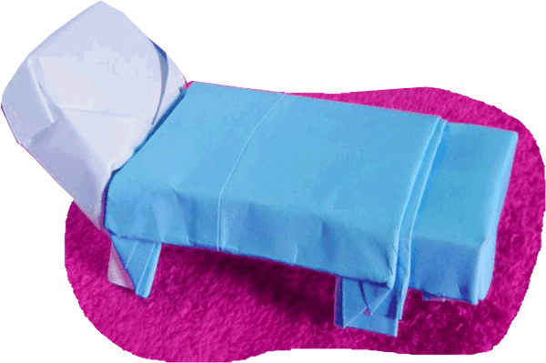 Dollhouse Origami Bed