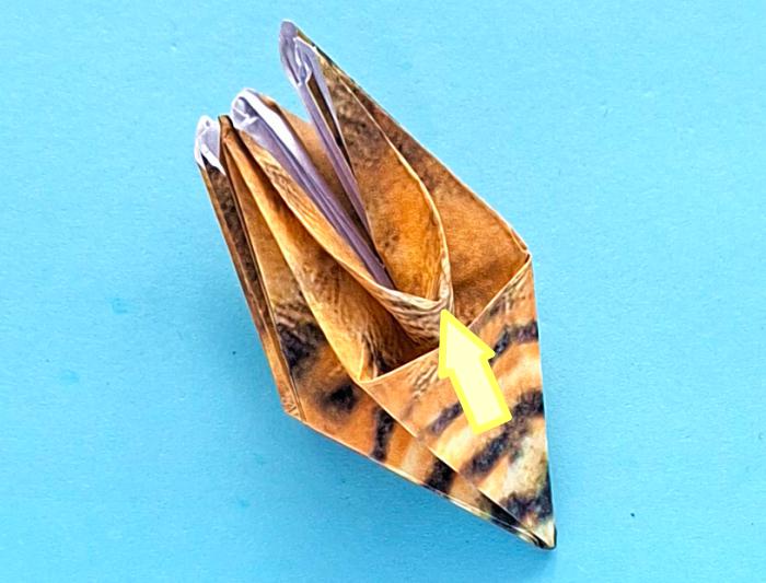 Origami Bij vouwen