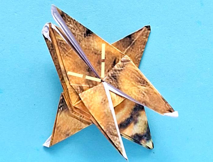 Origami Bij vouwen