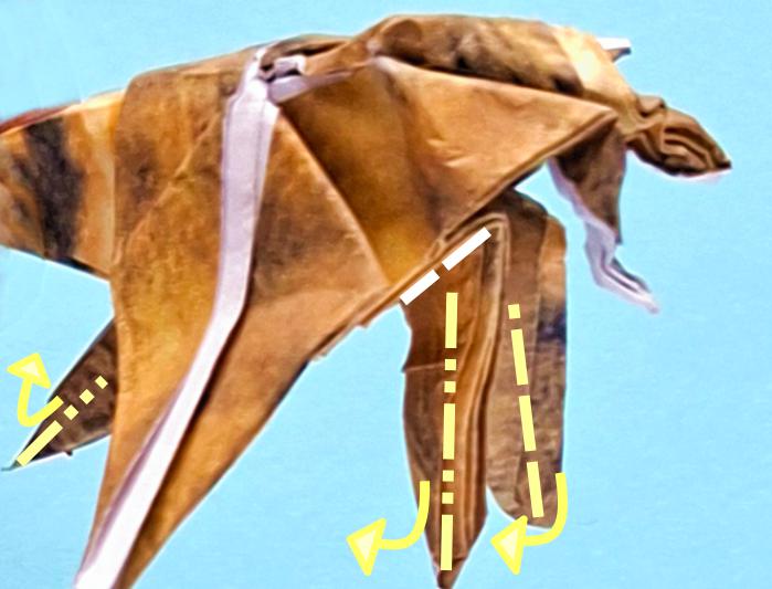 Origami Bij vouwen