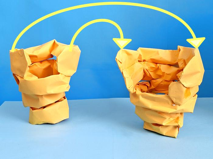 Bijenkorf van papier maken